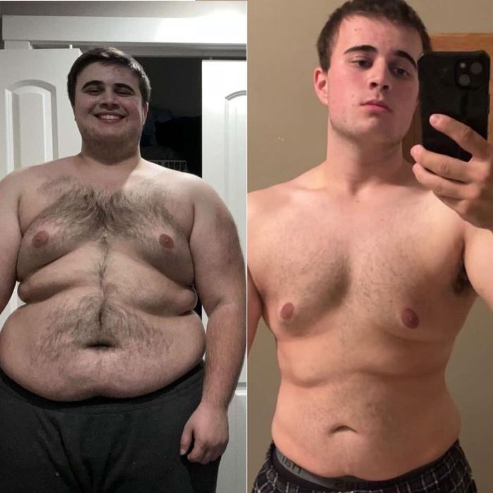 Colin before and after transformation — 140lbs in 12 Months