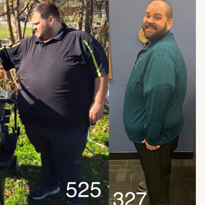 John before and after transformation — 190lbs in 2 Years