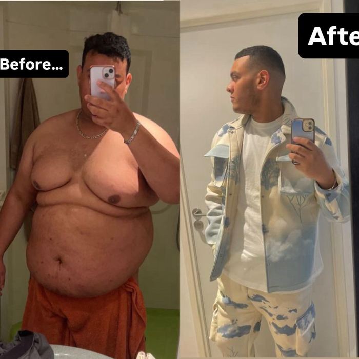 Victor before and after transformation — 140lbs in 12 Months
