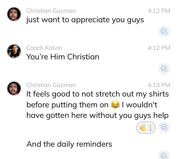Client win message screenshot